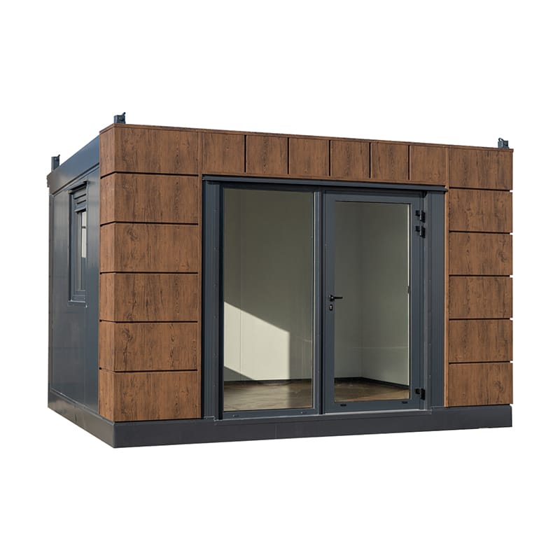 Módulo Habitacional Barcelona 4x3m: Diseño Moderno con Acabado Madera
